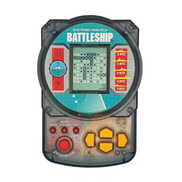 Battleship Electronic Handheld Game - 1995 Milton Bradley Working VGC