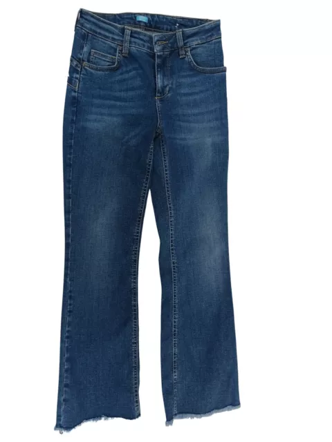 LIU JO Blue Mid Rise Flared Organic Cotton Jeans - Size 25