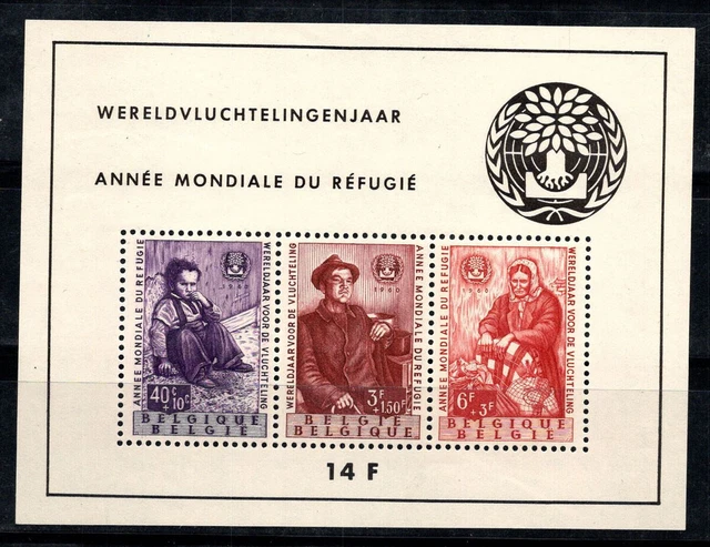 Belgique 1960 Mi. Bl. 26 Bloc Feuillet 100% Neuf ** Réfugié