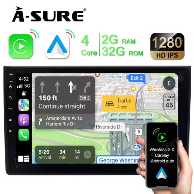 Android 13 Autoradio GPS DAB+ Navi für Audi A4 S4 B6 B7 Avant Cabriolet quattro