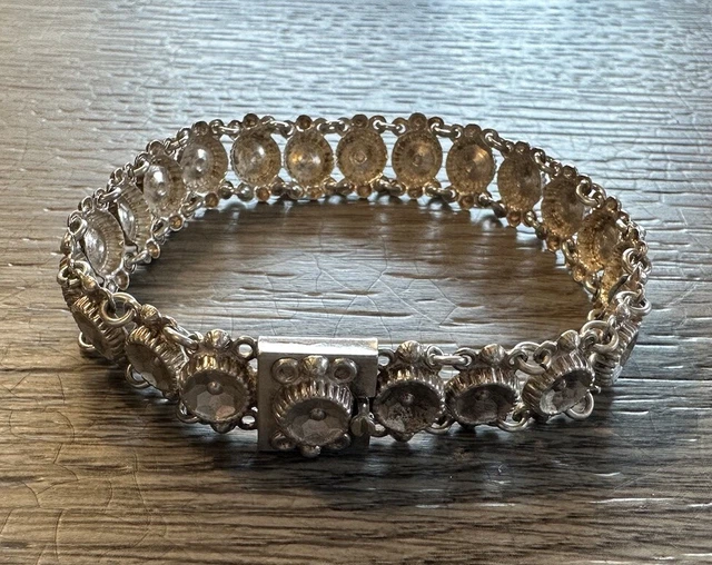 Bracelet Argent Filigrane Bracelet Ancien En Argent Filigrane - Pièce Vintage Sans Marque, Porté Afrique Ancien