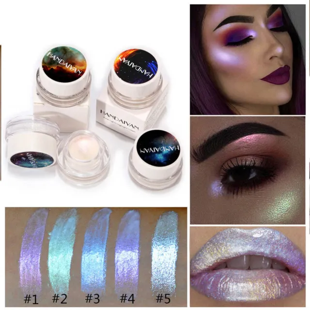 Glitter Highlighting Cream Waterproof Makeup Face Eye Shiny Eyeshadow Shimmer