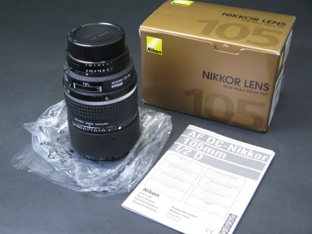 Nikon AF DC Nikkor 105mm f2 D Telephoto Lens for F Mount - Open Box