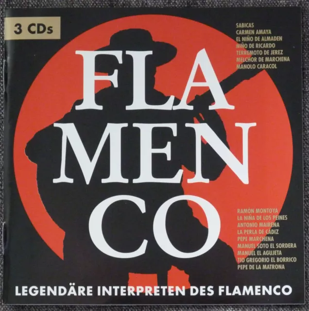 3 CDs Flamenco – legendäre Interpreten – neuwertig