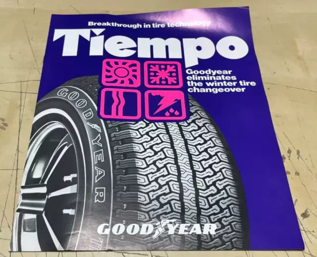 Vintage 1978 Goodyear Tiempo Tires Sales Brochure Print Ad