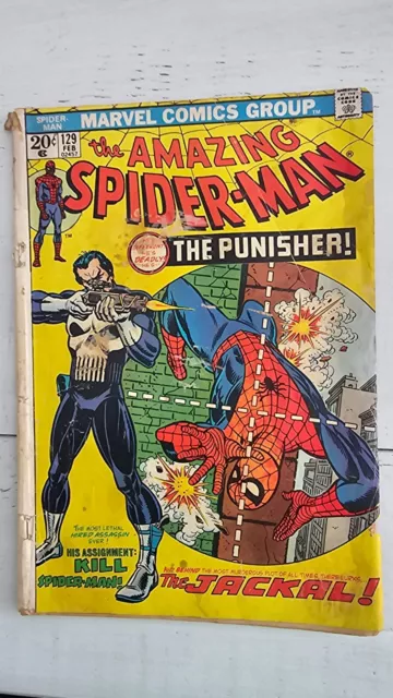 Amazing Spider-Man 129 First Appearance Of The Punisher Marvel 1974 "1.5 to 1.8"