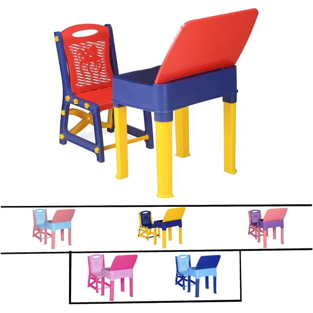 KIDS STUDY TABLE and chair set children Study desk Toddler chair and ...