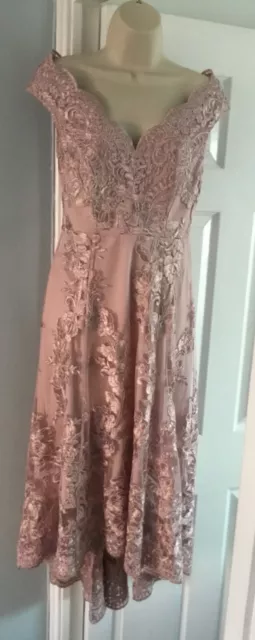 Quiz pink lace dress sale