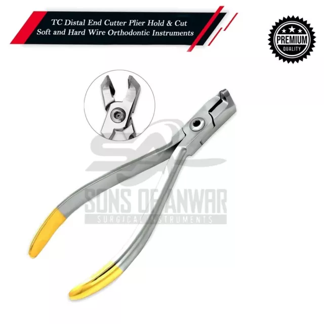 TC Distal End Cutter Plier Hold & Cut Soft and Hard Wire Orthodontic Instrument