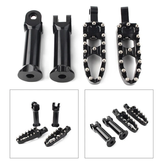 CNC Foot rest pegs Mount Fit Harley Softail Slim Fat Bob Low Rider 2018-20 Black