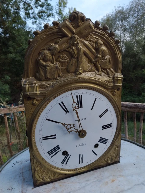 Etui Montre ANCIENNE CLOCHE Pour MOUVEMENT PENDULE COMTOISE