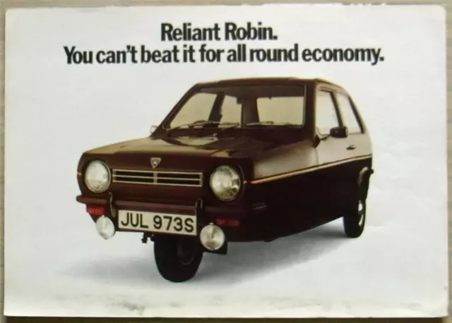 RELIANT ROBIN Saloon VAN Estate Car Sales Brochure Oct 1977 #RO/E/20/1077