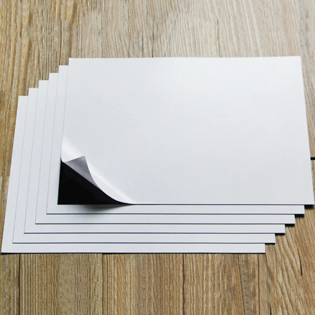 1PC A4 White Magnetic Inkjet Print Sheet Soft Rubber Board Flexible Handcraft
