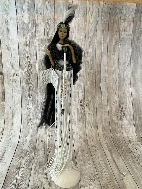 Duck House Heirloom Dolls Bena Native American Indian 15” Standing