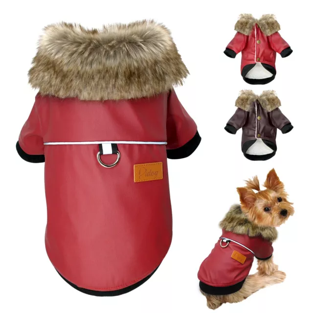 Cappotto impermeabile per cani piccola giacca Abito Cane Abbigliamento Vestiti