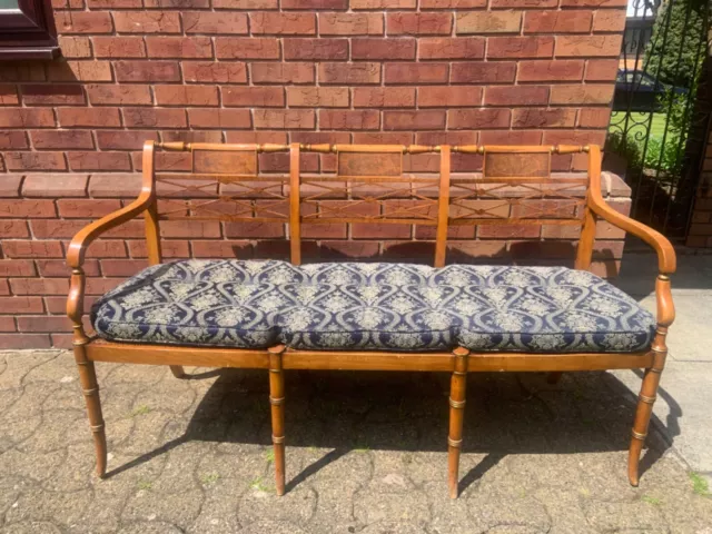BEAUTIFUL 20th CENTURY FRENCH LOUIS XVI STYLE MAHOGANY SOFA