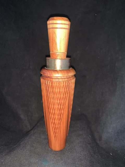 Doyle Breland Duck Call Checkered Raised Panels Reelfoot Lake Metal Reed@12 Doyle Breland Duck Call Checkered Raised Panels Reelfoot Lake Metal Reed@12