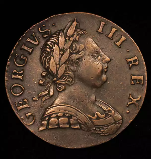 1773-Great Britain Halfpenny-George III