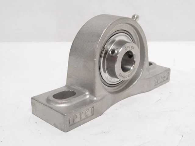 193299 New-No Box; IPTCI SUCSP20210 Pillow Block Bearing; SS; 5/8" ID; 2-Bolt