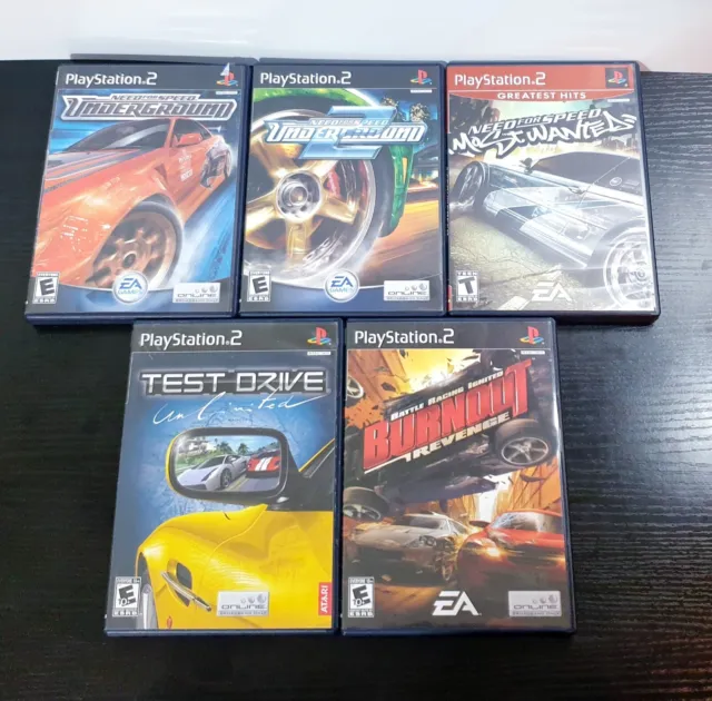 Lot of 6 Playstation 2 PS2 Racing Games~All Complete & Tested~NFS, Burnout,  etc