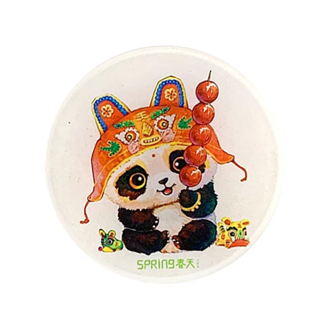 Minderador de aguja para decoración de soporte magnético de punto de cruz (panda calabaza)
