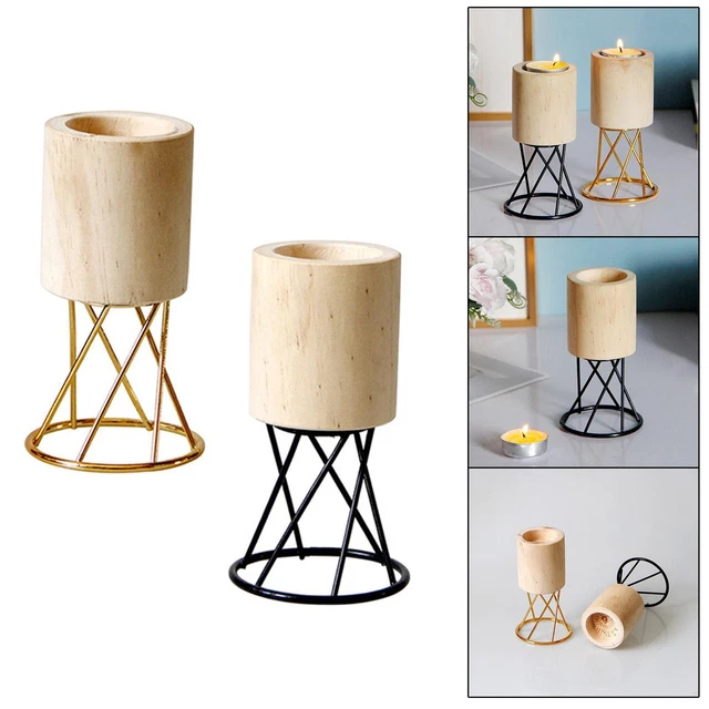 Portavelas con candelabro de hierro para la decoración de fiestas en