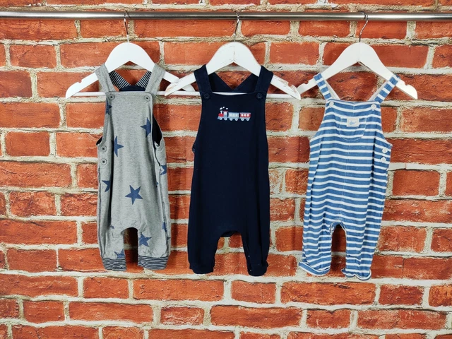 Baby Boys Bundle Age 3-6 Months Jojo Maman J Lewis Next Romper Dungarees 68Cm