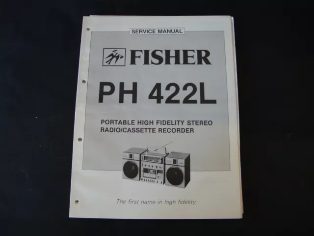 Original Service Manual Fisher PH422L