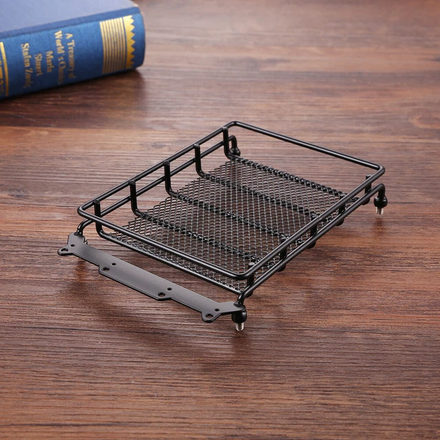 A UNIVERSAL STEEL Luggage Tray Roof Rack for 1/10 RC Crawler Climbing
