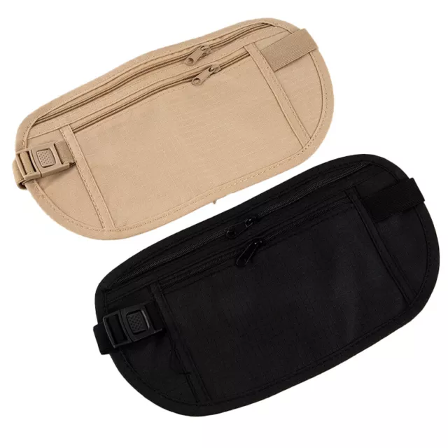 Invisible Travel Waist Packs Pouch for Passport Money Belt Bag Hidden Wallet'ID