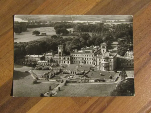 Old postcard - Osborne house - Isle of Wight - From the air