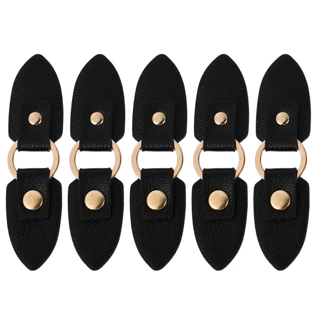 20 Pairs Metal Buckle Pu Duffle Closure Buttons Coat Fastener