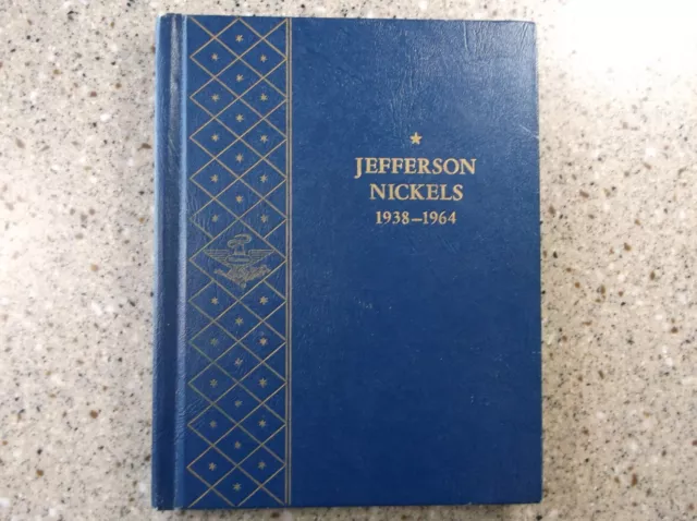 1938 - 1964 Jefferson Nickels Collection in Whitman Bookshelf Album, Complete