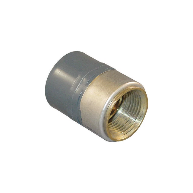 GRAINGER APPROVED 835-101CBR Reducing Adapter,Brass, 3/4" Metal Side