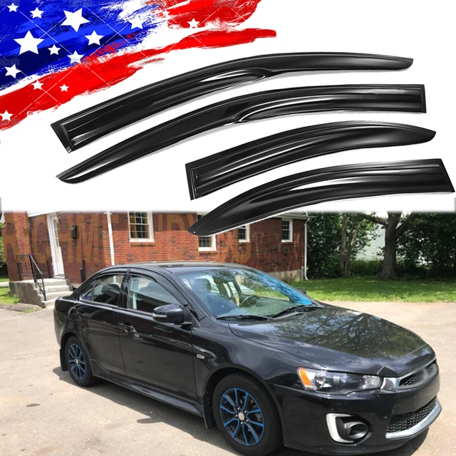 FOR 20082017 MITSUBISHI Lancer EVO X JDM Mugen Style Window Visors