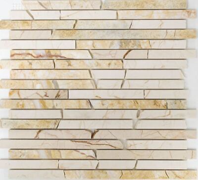 Azulejo mosaico piedra natural dorada crema pulida estructura suelo 40B-2807_b 1 alfombra