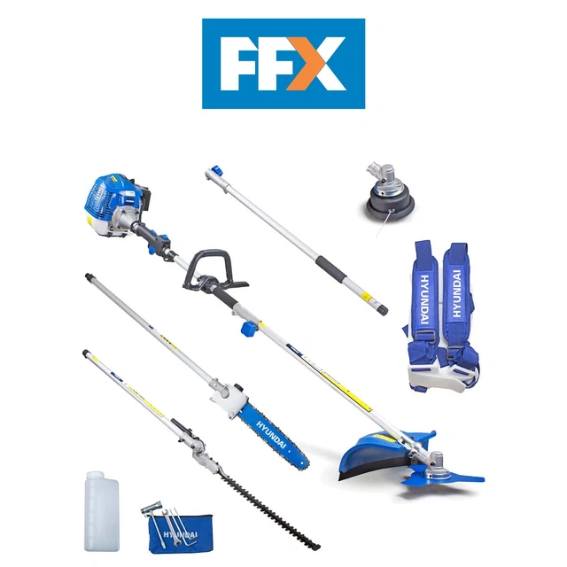 HYUNDAI HYMT5200X 52CC Petrol Garden Multi Tool Strimmer Cutter Pole Saw Trimmer £186.95 HYUNDAI HYMT5200X 52CC Petrol Garden Multi Tool Strimmer Cutter Pole Saw Trimmer £186.95