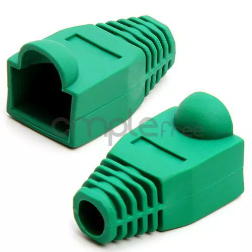 50 pcs Green CAT5E CAT6 RJ45 Ethernet Network Cable Strain Relief Boots NEW