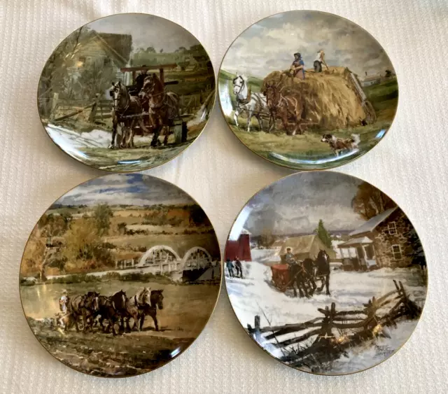 RARE FULL SET "Preserving a Way of Life" Chapter 1 Collector Plates - Amish/Menn