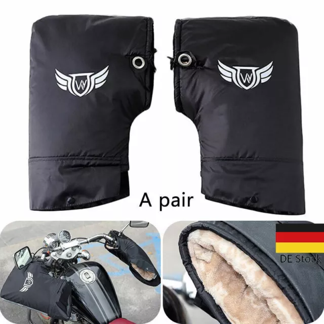 Motorcycle Scooter Bicycle Handlebar Cuffs Hand Warmer Gloves Cuffs Warmer L
