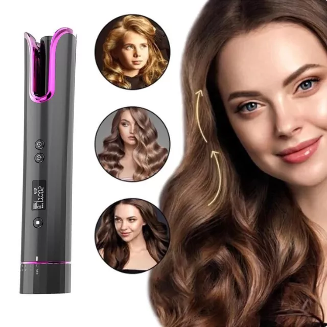 Wireless Automatic Curling Iron Wand Multifunctional Rotating Curling Iron