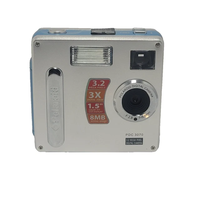 POLAROID PDC 3070 3.2MP Digital Camera – Silver & Blue