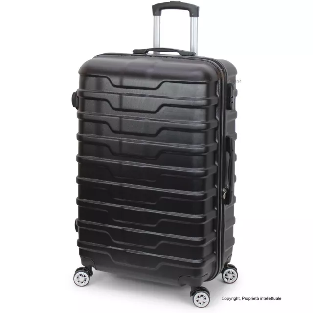 Trolley Piccolo 55cm Medio Grande ORMI Set 3 Valigie Valigia Rigido ABS 4 RUOTE 2