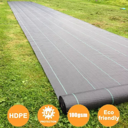 Heavy Duty Weed Control Fabric Ground Cover Membrane Sheet 1M 2M 3M 4M 5M Wide