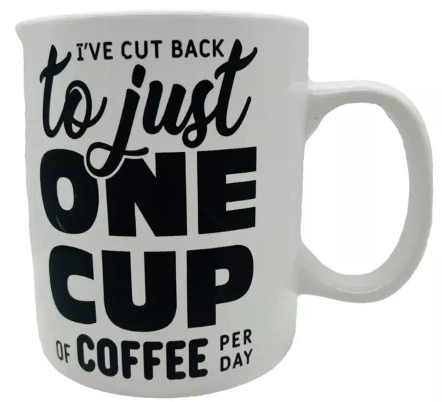 Large 30oz Coffee Mug Cup Ceramic "Just One Cup" Big Mouth Inc