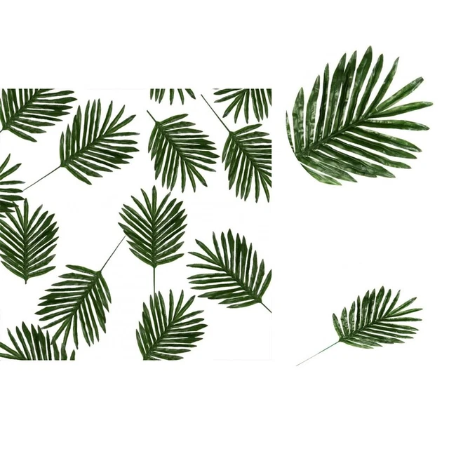 12 piezas Planta Artificial Elegante Fresca Artesanía Fina Hojas de Cícada Falsas