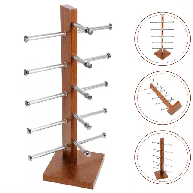 Brillenhalter Aus Mangoholz – Katzen-Design, 15,2 Cm Groß – Für Brillen & Sonnenbrillen, Handgefertigt
