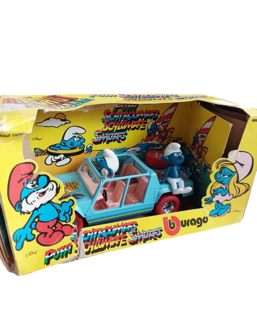 Voiture Jouet Vintage Schtroumpfs 1/24 - Occasion - Pour Collection Ou Enfant