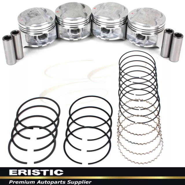 86-99 Honda 1.6L Zc Dohc Acura Integra D16A1 Pistons Rings Set D16A1