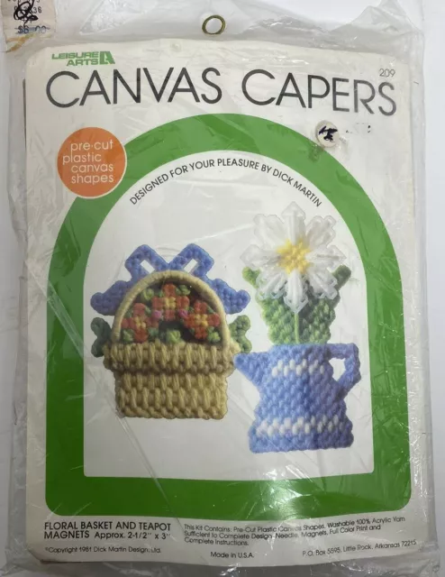 Kit de costura alcaparras de lona - Haz tus propios imanes - De colección 1981